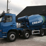 Heavy-duty truck mixer with reinforced drum