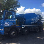 Fully assembled truck mixer ready for work