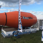 Large truck mixer on display