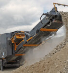 crusher breaking down rocks